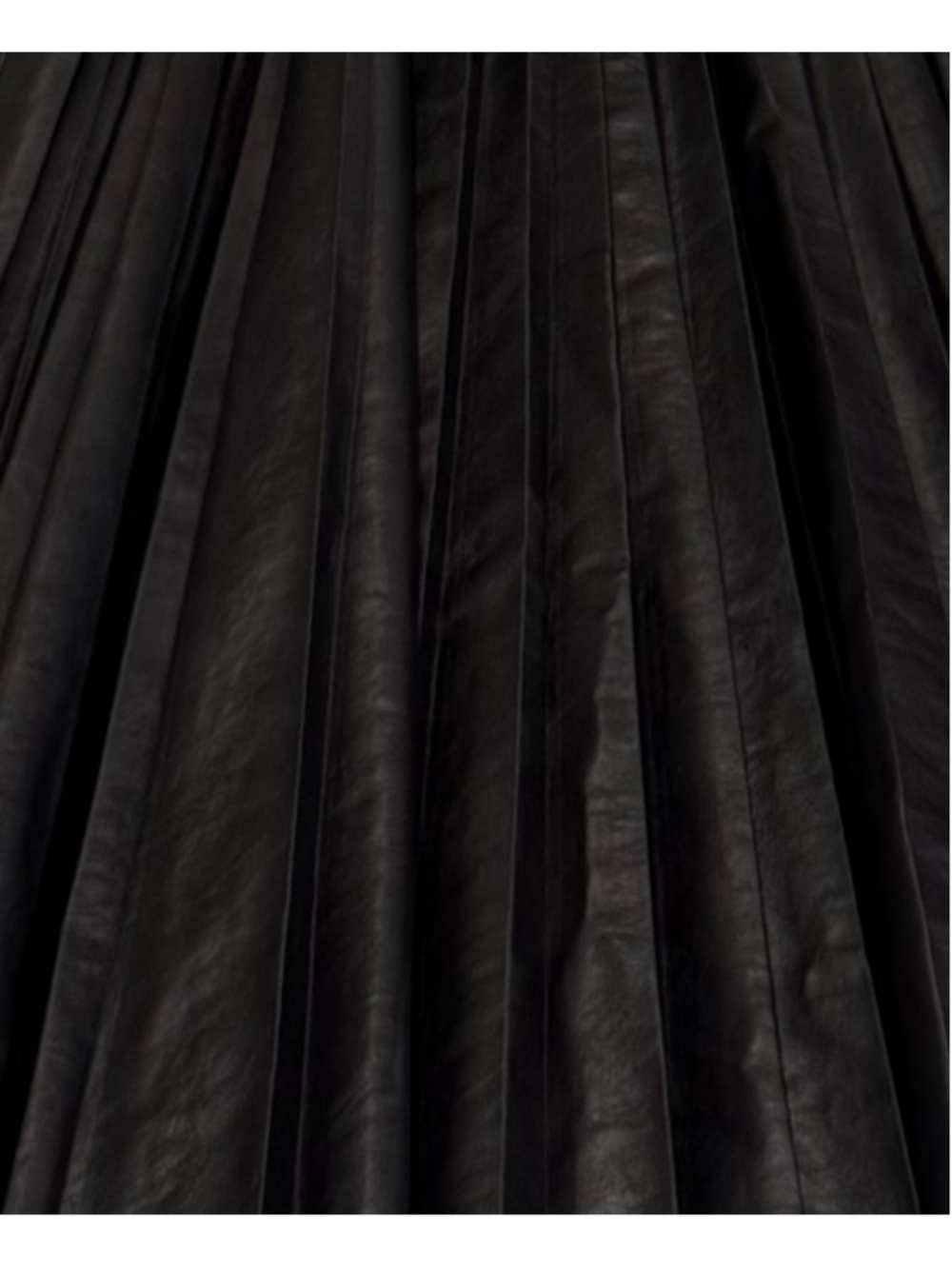 A.L.C. Etta Faux Leather Pleated Midi Skirt Deepest Brown 8 New With Tags - Picture 6 of 7